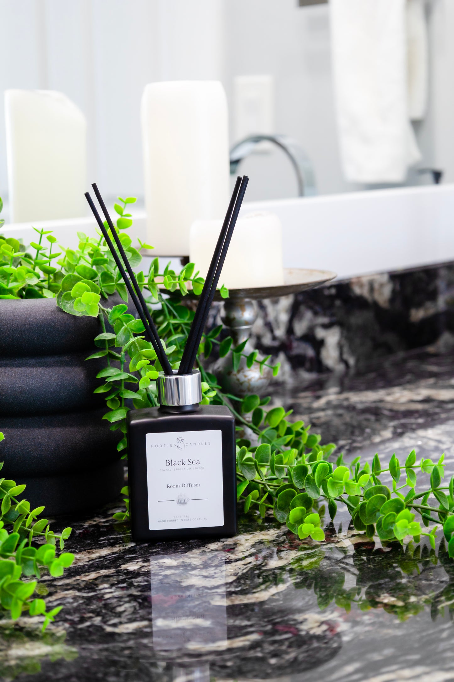 Black Sea Home Reed Diffuser | Best Reed Diffusers | Hooties Candles