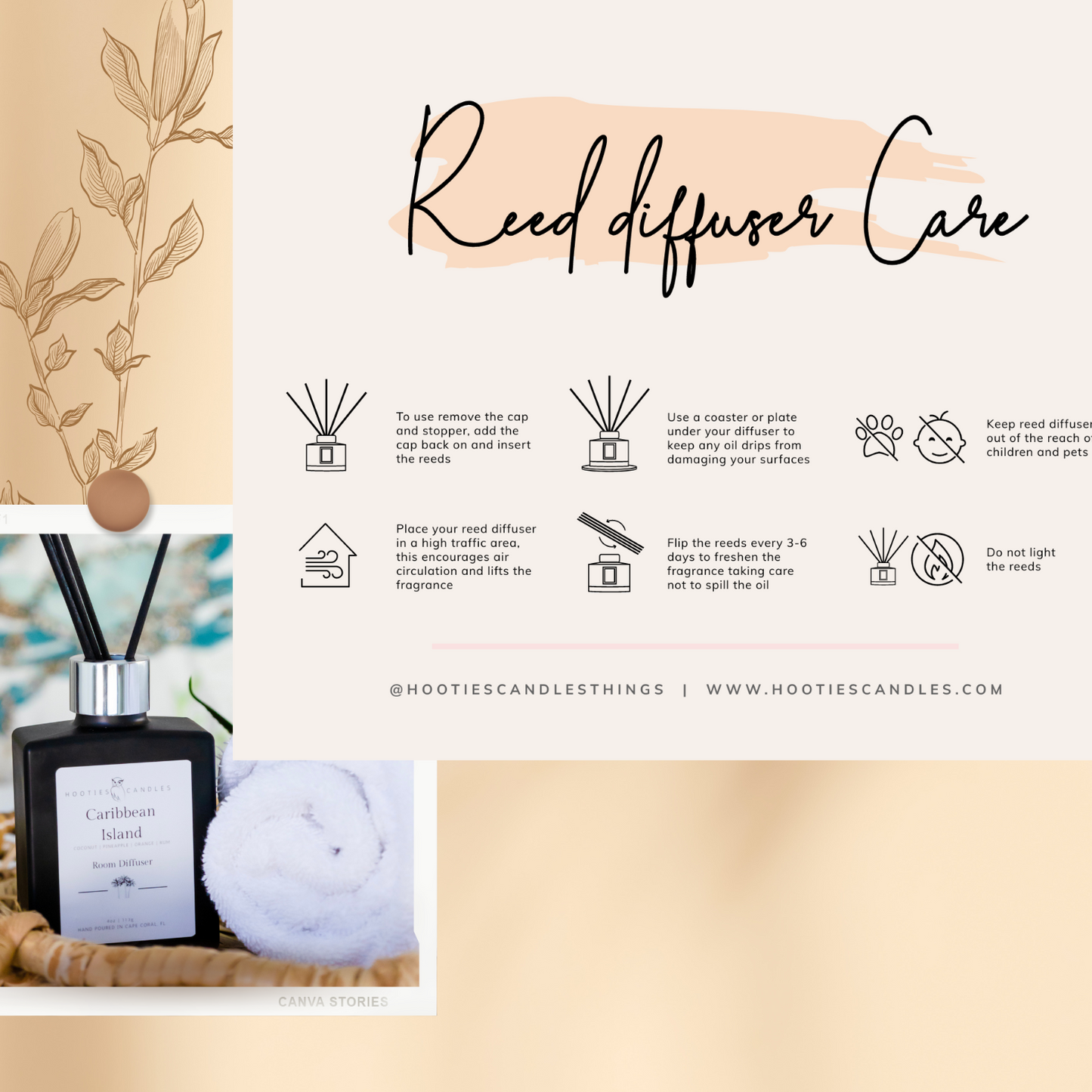 Beach Linen Home Reed Diffuser