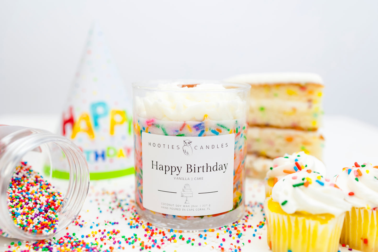 Birthday Cake Candle | Soy Wax Candles | Hooties Candles
