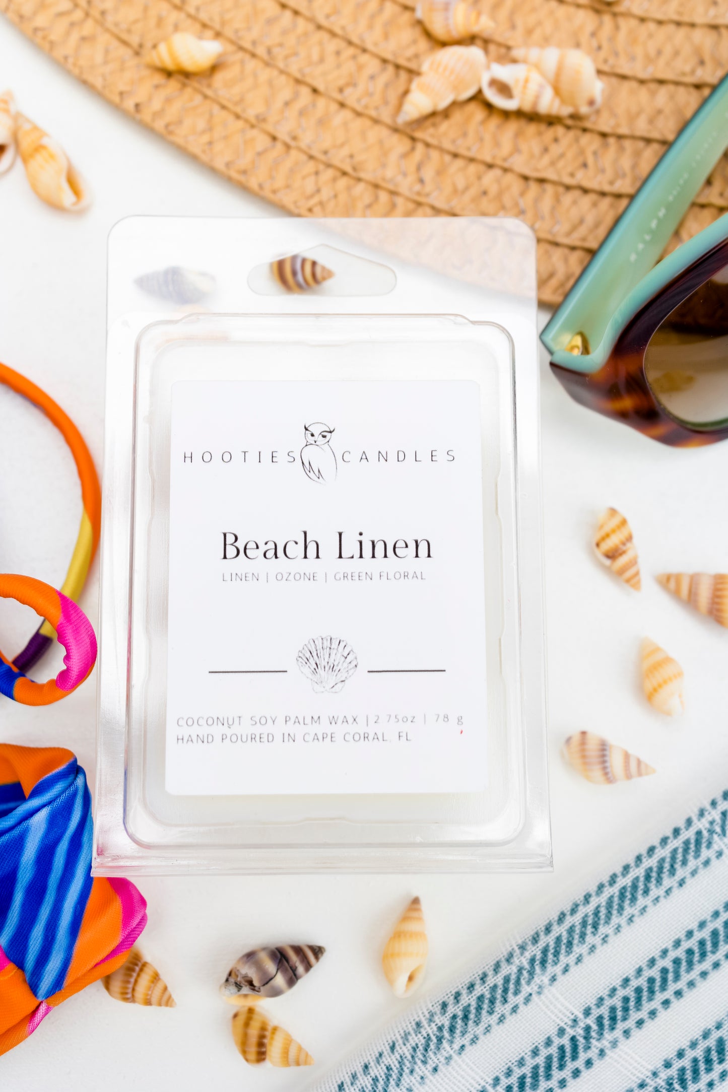 Beach Linen Wax Melts | Scented Wax Melts | Hooties Candles