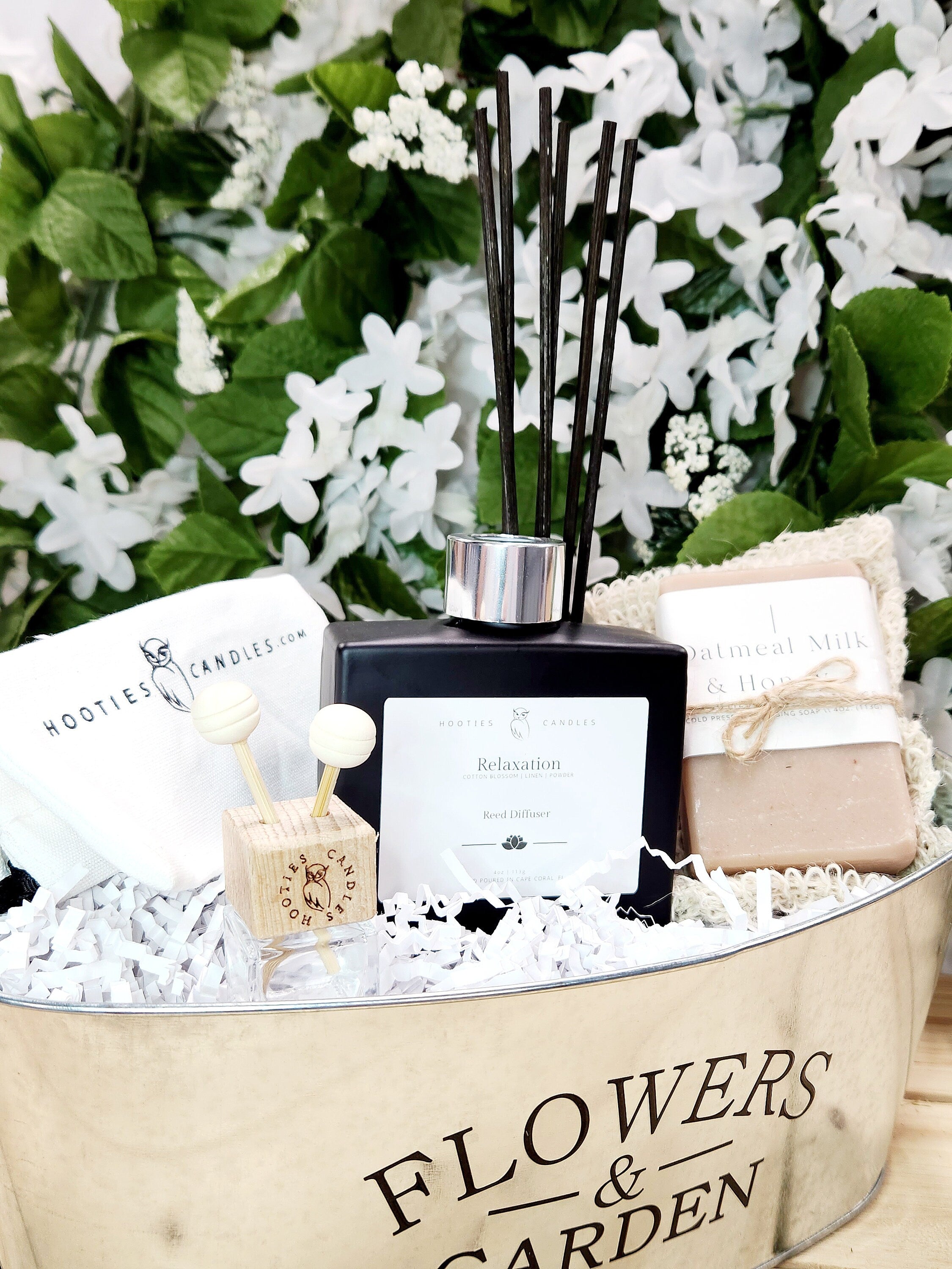 Diffuser Gift Basket | Reed Diffuser Gift Basket | Hooties Candles